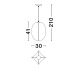 Pendule, Lustre suspendate - Lustra/Pendul design decorativ PIERIDA 30cm