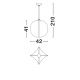 Pendule, Lustre suspendate - Lustra/Pendul design decorativ PIERIDA 42cm