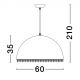Pendule, Lustre suspendate - Lustra/Pendul design decorativ LALU 60cm