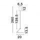 Pendule, Lustre suspendate - Pendul LED design ambiental Opi alb