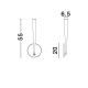 Pendule, Lustre suspendate - Lustra LED design ambiental EKEI alb