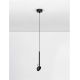 Pendule, Lustre suspendate - Pendul LED ajustabil design minimalist OLA negru