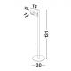 Lampadare - Lampa de podea LED cu spot directionabil stil minimalist KEDROS alb