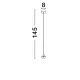 Pendule, Lustre suspendate - Pendul LED ajustabil design minimalist OLA alb