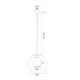 Pendule, Lustre suspendate - Lustra LED eleganta realizata manual Hampton alama periata