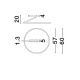 Plafoniere - Plafoniera LED design minimalist TILIA nickel