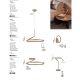 Plafoniere - Plafoniera LED design minimalist TILIA moca coffee