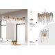 Candelabre, Lustre - Lustra deosebita cu picaturi din sticla suspendate Heritage 10Lt