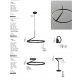 Pendule, Lustre suspendate - Lustra LED suspendata design minimalist TILIA negru