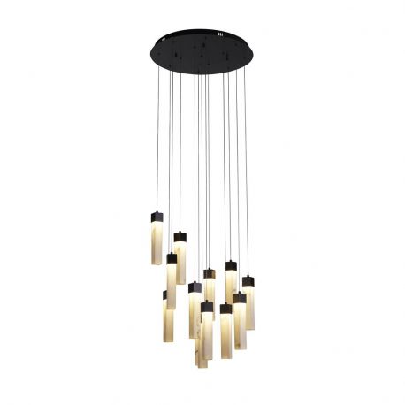 Pendule, Lustre suspendate - Lustra cu 12 pendule LED design modern Moonbeam
