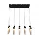Lustra cu 10 pendule LED design modern Moonbeam