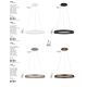 Pendule, Lustre suspendate - Lustra LED suspendata design modern circular ORMI alba