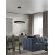 Pendule, Lustre suspendate - Lustra LED suspendata design modern circular ORMI negru