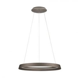 Lustra LED suspendata design modern circular ORMI brown