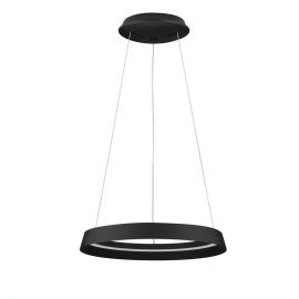 Pendule, Lustre suspendate - Lustra LED suspendata design modern circular ORMI negru D-45cm