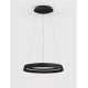Pendule, Lustre suspendate - Lustra LED suspendata design modern circular ORMI negru D-45cm