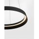 Pendule, Lustre suspendate - Lustra LED suspendata design modern circular ORMI negru D-45cm