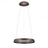 Lustra LED suspendata design modern circular ORMI coffee D-45cm