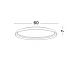 Plafoniere - Plafoniera LED design modern circular ORMI alba D-60cm
