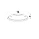 Plafoniere - Plafoniera LED design modern circular ORMI brown D-45cm