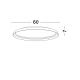 Plafoniere - Plafoniera LED design modern circular ORMI coffee D-60cm