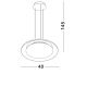 Pendule, Lustre suspendate - Lustra/Pendul LED design modern EPOSI alba D-40cm