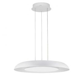 Pendule, Lustre suspendate - Lustra LED suspendata design modern EPOSI alba D-60cm