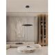 Pendule, Lustre suspendate - Lustra LED suspendata design modern EPOSI negru D-60cm