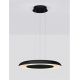 Pendule, Lustre suspendate - Lustra LED suspendata design modern EPOSI negru D-60cm