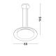 Pendule, Lustre suspendate - Lustra LED suspendata design modern EPOSI negru D-60cm