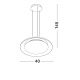 Pendule, Lustre suspendate - Lustra/Pendul LED design modern EPOSI negru/auriu