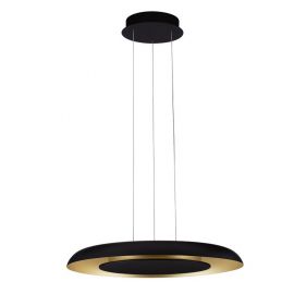 Pendule, Lustre suspendate - Lustra LED suspendata design modern EPOSI negru/auriu