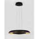 Pendule, Lustre suspendate - Lustra LED suspendata design modern EPOSI negru/auriu