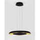Pendule, Lustre suspendate - Lustra LED suspendata design modern EPOSI negru/auriu