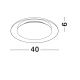Plafoniere - Plafoniera LED design modern EPOSI alba D-40cm