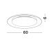 Plafoniere - Plafoniera LED design modern EPOSI negru/auriu D-60cm