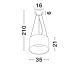 Pendule, Lustre suspendate - Lustra LED suspendata design modern ATIL D-35cm