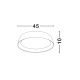 Plafoniere - Plafoniera LED design modern SIGI D-45cm