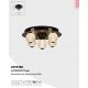 Plafoniere - Plafoniera LED design modern Asteroid Led negru