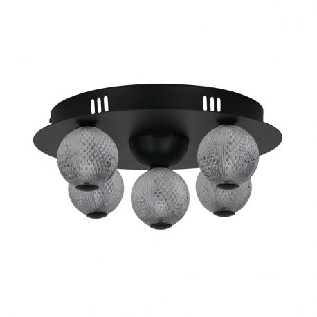 Plafoniere - Plafoniera LED design modern Asteroid Led negru