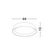 Plafoniere - Plafoniera LED design modern SIGI D-60cm