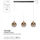 Pendule, Lustre suspendate - Lustra cu 3 pendule LED design modern minimalist Alchemy