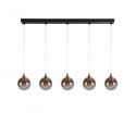 Lustra cu 5 pendule LED design modern minimalist Alchemy