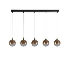 Lustra cu 5 pendule LED design modern minimalist Alchemy