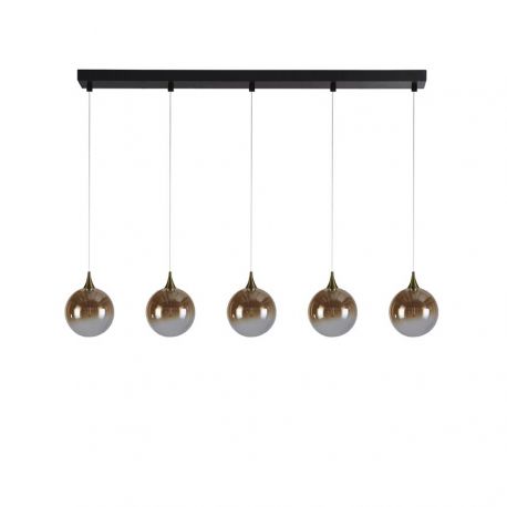 Pendule, Lustre suspendate - Lustra cu 5 pendule LED design modern minimalist Alchemy