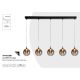 Pendule, Lustre suspendate - Lustra cu 5 pendule LED design modern minimalist Alchemy
