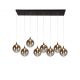 Pendule, Lustre suspendate - Lustra cu 8 pendule LED design modern minimalist Alchemy