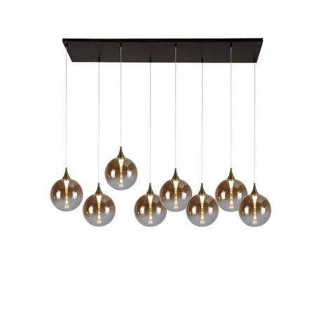 Pendule, Lustre suspendate - Lustra cu 8 pendule LED design modern minimalist Alchemy