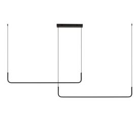 Pendule, Lustre suspendate - Lustra LED suspendata stil minimalist liniar STRITA L-165cm