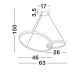 Pendule, Lustre suspendate - Lustra LED suspendata design modern IMAR 63cm